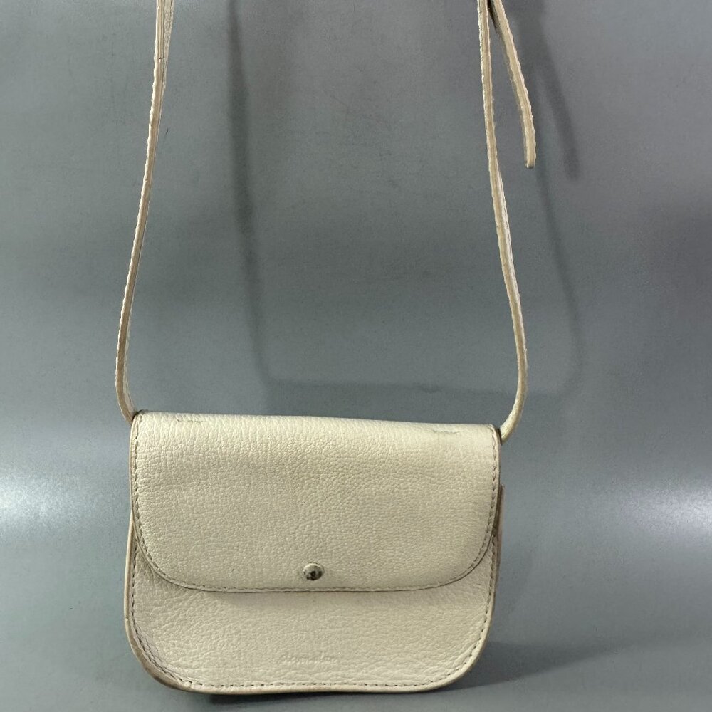 Steven Alan Alexander Ivory Leather Belt/Shoulder Bag